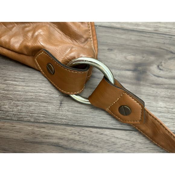 Vintage Coprezio Tan Leather Hobo Shoulder Bag Purse - Picture 5 of 6